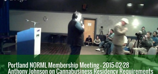 Measure 91's Anthony Johnson: "There Will Be Some Type of a Residency Requirement" for Oregon Marijuana Businesses
