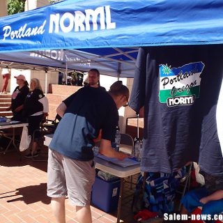 Portland NORML booth at GCM.