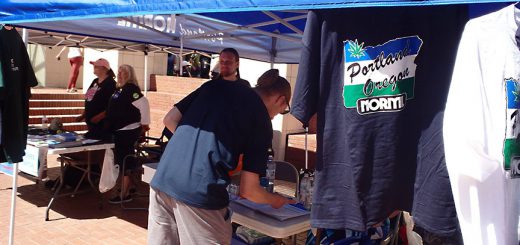 Portland NORML booth at GCM.